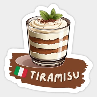 Tiramisu | Italian cuisine | Traditional Food Sticker